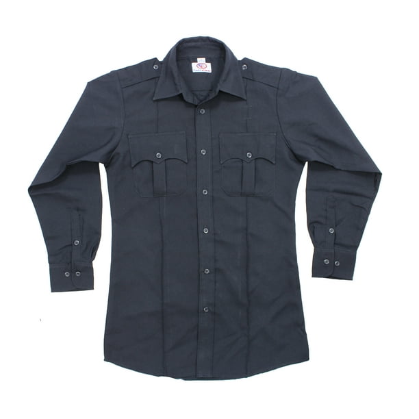First Class 100% Polyester Long Sleeve Mens Uniform Shirt French Blue First Class 100% Polyester Long Sleeve Mens Uniform Shirt French Blue